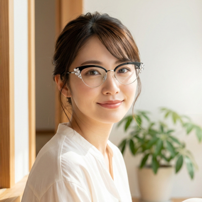 Eterlens│クラシックでレトロなキャットアイ型メガネ