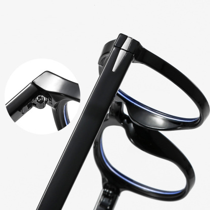 Eterlens｜上質なアセテートボストンフレーム｜ブルーライトカットの樹脂レンズ｜キーホールブリッジ老眼鏡