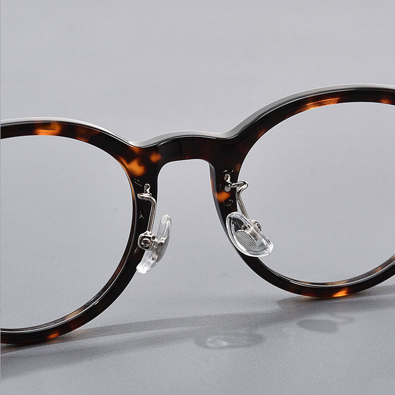 Eterlens  | リベット付きボストンビッグフレームメガネ | 上質感漂うレトロスタイル