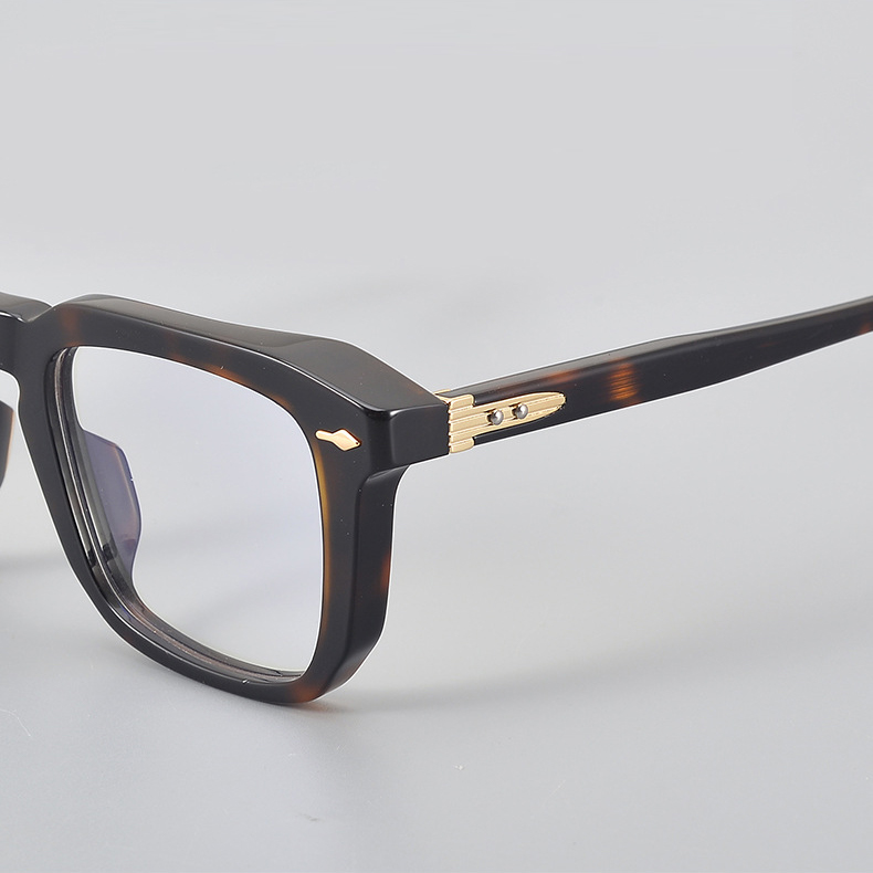 Eterlens｜ウェリントン型アセテート製素顔に映えるメガネ｜アート感漂う太縁｜オーダーメイド