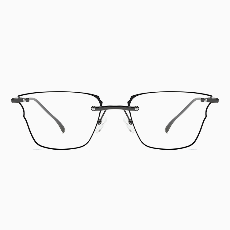 Eterlens｜リムレスチタン製不規則老眼鏡｜ブルーライトカット｜ミニマルビジネス