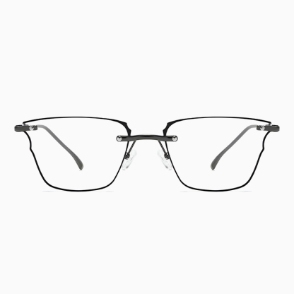 Eterlens｜リムレスチタン製不規則老眼鏡｜ブルーライトカット｜ミニマルビジネス