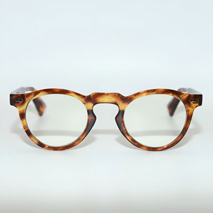 Eterlens | クラシックなボストンフレーム │ ブルーライトカット │ キーホールブリッジ老眼鏡