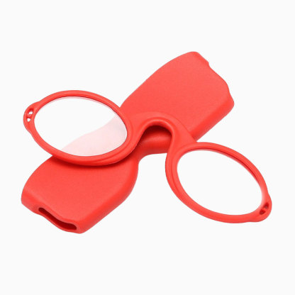 【7g超軽量・耳が痛くない】Eterlens | シリコン製ノーズクリップ【Nano-Clip】| テンプルレス一体型パッド | 財布に収まる持ち運びやすさ | 老眼鏡・リーディンググラス | 読書をどこでも自由に