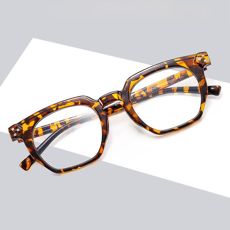 Eterlens  |  リベット付き多角形フレームの樹脂老眼鏡  |  ブルーライトカット  |  レトロスタイル