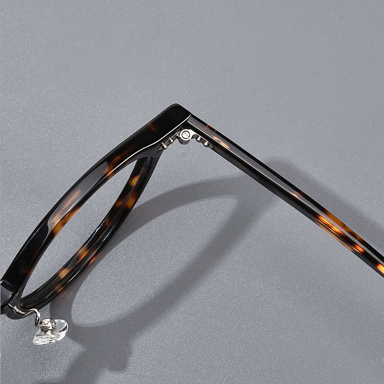 Eterlens  | リベット付きボストンビッグフレームメガネ | 上質感漂うレトロスタイル