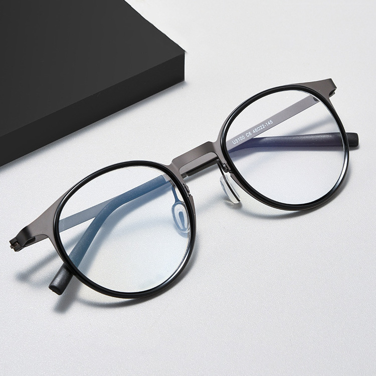 Eterlens｜高級感のあるラウンド型フレーム｜度付き対応｜レトロ風メガネ