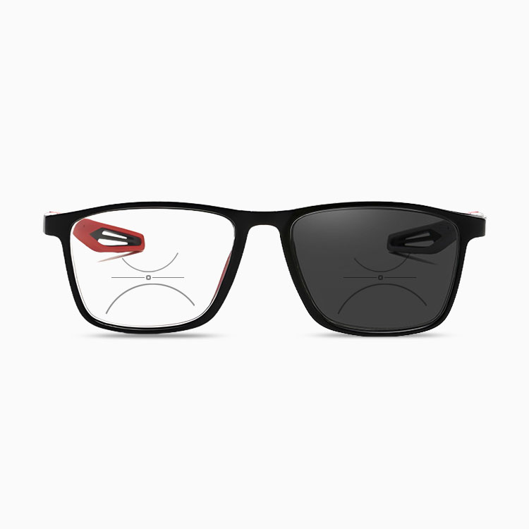 スポーツスタイル累進多焦点調光レンズ老眼鏡