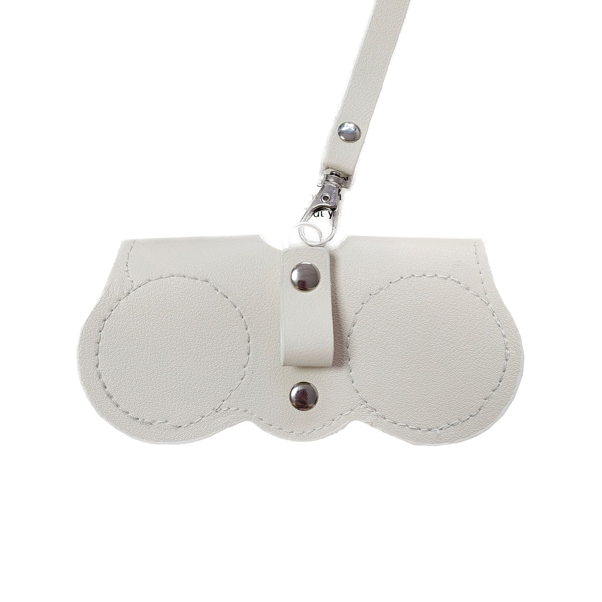 ストラップ付きレザーメガネケース