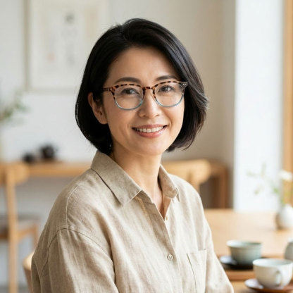 【遊び心あふれる】Eterlens 老眼鏡 "アクア・ディップ" | 定番のべっ甲柄をカラーで遊ぶ | ブルーライトカット バネ丁番 ウェリントン メンズ レディース