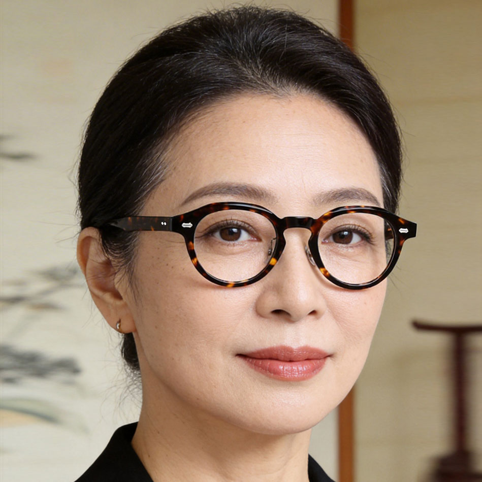 【職人仕上げ・超軽量】｜Eterlens  CROWN｜クラウンパント メガネ｜べっ甲柄｜キーホールブリッジ｜ヴィンテージ風 アセテート｜度付き対応 ユニセックス