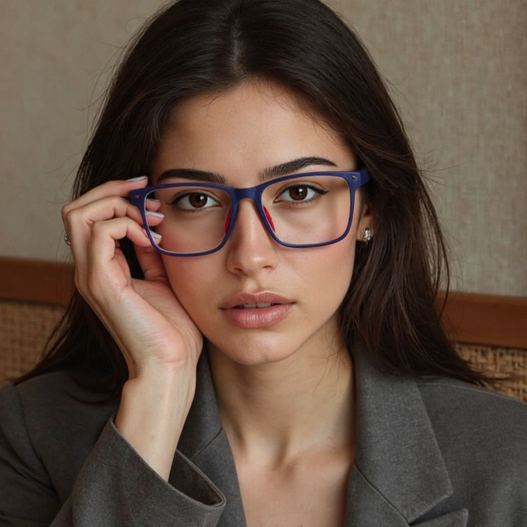 Eterlens スポーツメガネ【エアロ・ストリーム】| 流線形デザインが目を引く | 超軽量TR90素材 | ブルーライトカット 遠近両用 老眼鏡 メンズ - 商品画像 4/9 (Square Progressive)