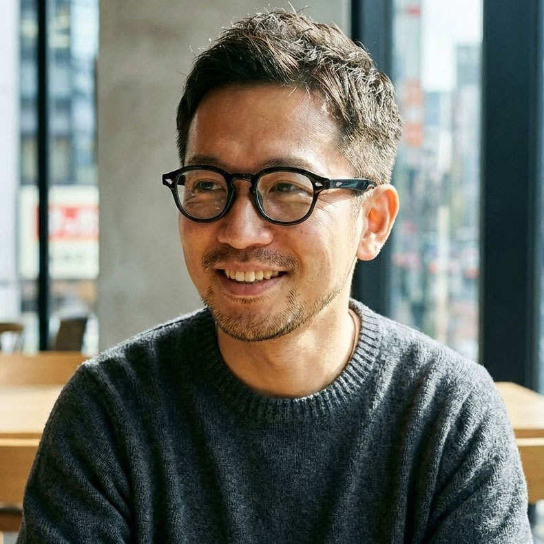 Eterlens 累進多焦点メガネ【THE MAestro】| 巨匠の知性と、ストレスフリーのかけ心地。| 新感覚サーモントブロー ブルーライトカット