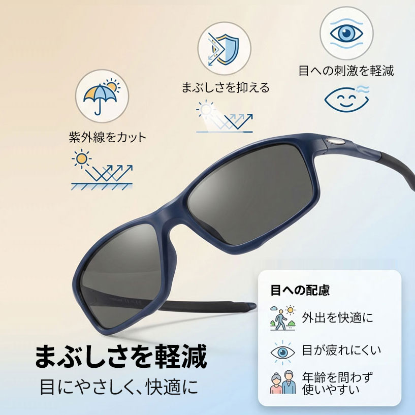 Eterlens GRAVITY 砂・花粉対策、遠近両用スポーツ調光老眼鏡