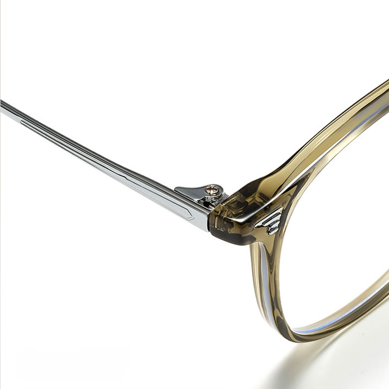 【不動のベストセラー・極細メタル】Eterlens 11.7g メガネ 度付き おしゃれ ラウンド | 洗練されたミニマリズム・純チタン | 男女兼用・知的・軽量 - 商品画像 8/13 (Boston Progressive)