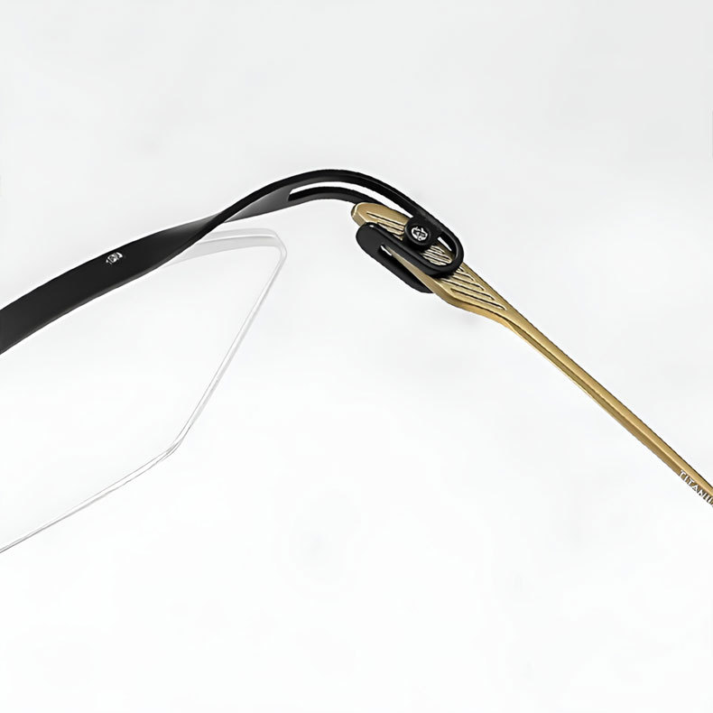 【8.6g超軽量・鼻に跡がつかない】｜Eterlens 純チタン製 老眼鏡｜ おしゃれ メンズ レディース ｜ブルーライトカット  ｜小顔効果 ｜スクエア型 度付き対応