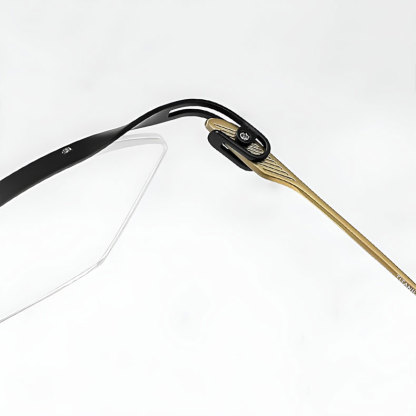 【8.6g超軽量・鼻に跡がつかない】｜Eterlens 純チタン製 老眼鏡｜ おしゃれ メンズ レディース ｜ブルーライトカット  ｜小顔効果 ｜スクエア型 度付き対応