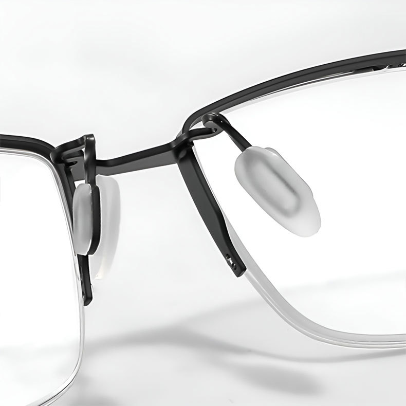 【8.6g超軽量・鼻に跡がつかない】｜Eterlens 純チタン製 老眼鏡｜ おしゃれ メンズ レディース ｜ブルーライトカット  ｜小顔効果 ｜スクエア型 度付き対応