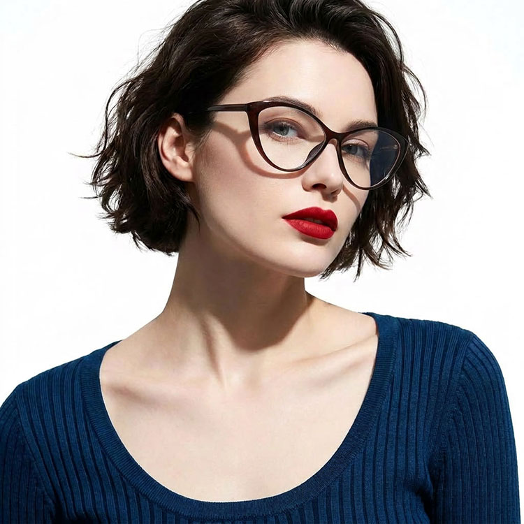 フォックス型 欧米風フォックス型のブルーライトカットメガネ | Fox Photo | Eterlens