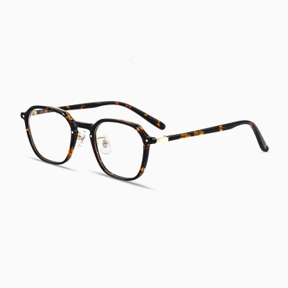 Eterlens｜レトロ風小さめフレーム芯張りテンプルメガネ｜上質感溢れる