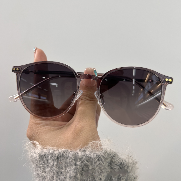 Eterlens | ボストン型ダブルリベット付きサングラス