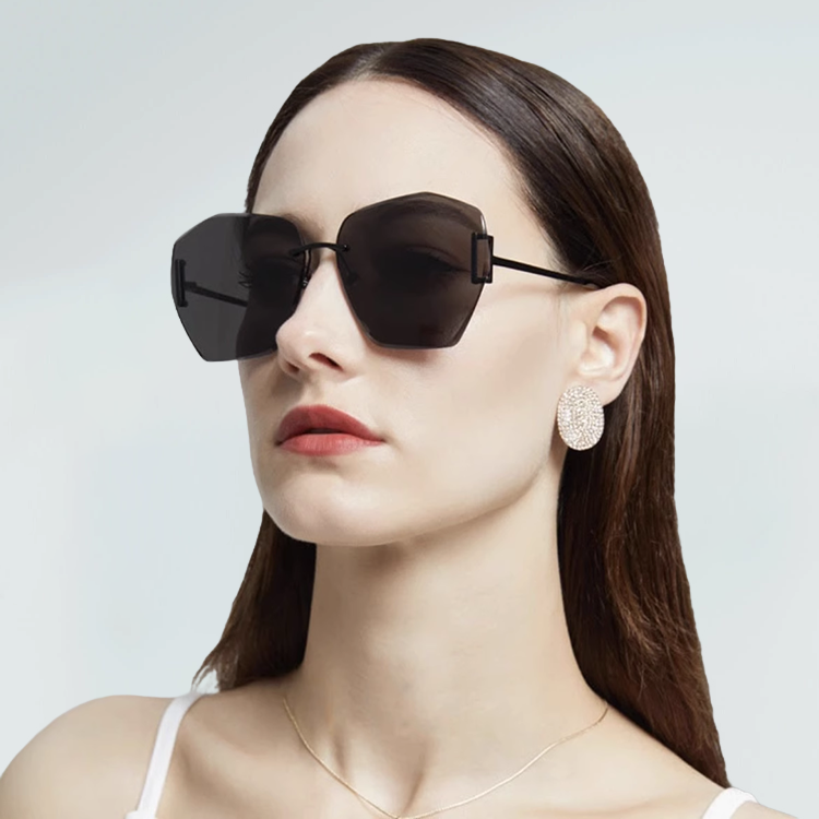 サングラス|欧米風不規則サングラス|紫外線対策UV400|トレンド | Rimless Polar - 商品画像 4/8