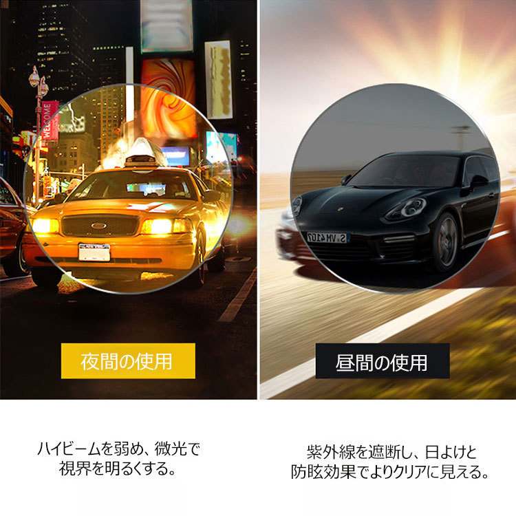 Eterlens  男女兼用砂塵・花粉対策、ナイトビジョン 遠近両用調光老眼鏡-Eterlens