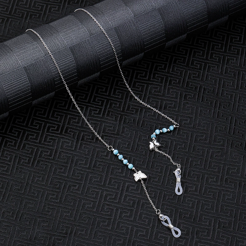 Eterlens おしゃれな純チタン製軽量眼鏡チェーン-Eterlens