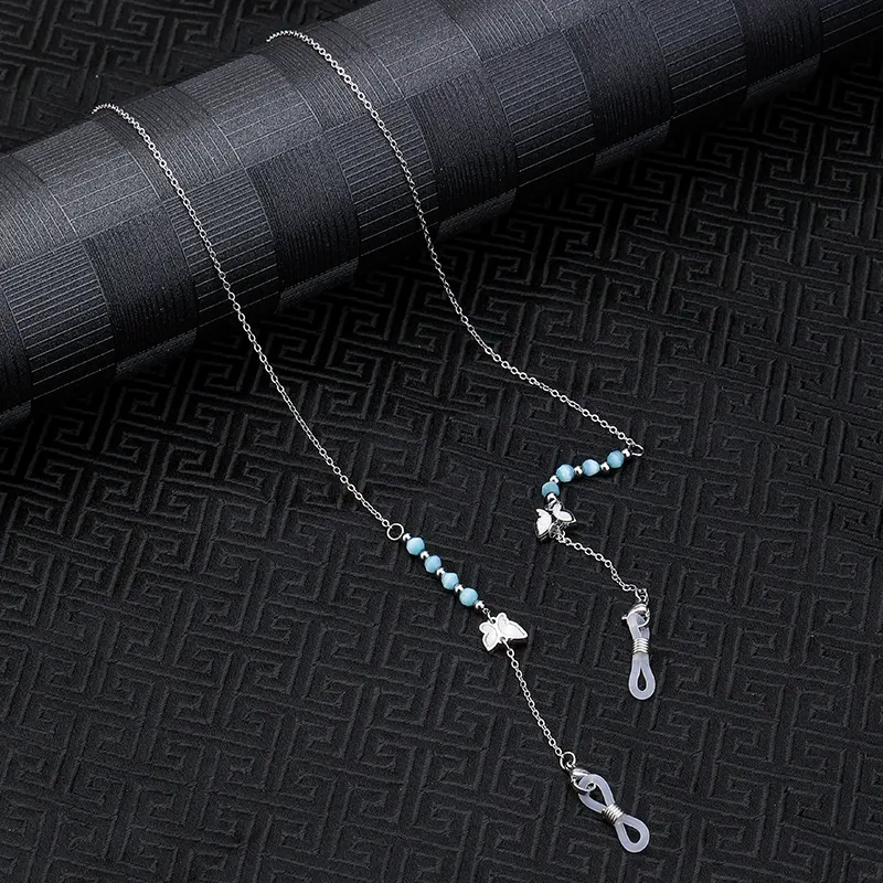 Eterlens おしゃれな純チタン製軽量眼鏡チェーン-Eterlens