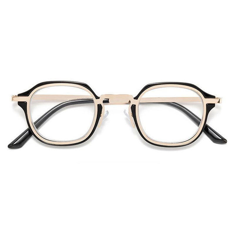 Eterlens レトロ風ラウンドフレームブルーライトカットメガネ-Eterlens