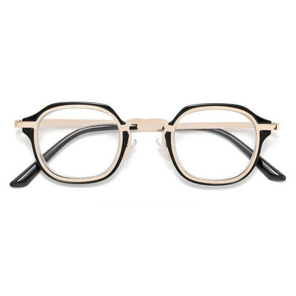 Eterlens レトロ風ラウンドフレームブルーライトカットメガネ-Eterlens