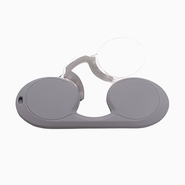 【財布に収まる・テンプルなし】Eterlens ノーズクリップリーディンググラス｜超軽量シリコン素材｜持ち運び便利｜ユニセックス｜日本人の鼻にフィット