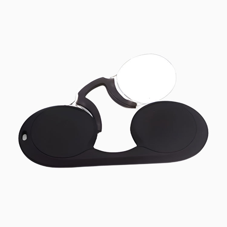 【財布に収まる・テンプルなし】Eterlens ノーズクリップリーディンググラス｜超軽量シリコン素材｜持ち運び便利｜ユニセックス｜日本人の鼻にフィット