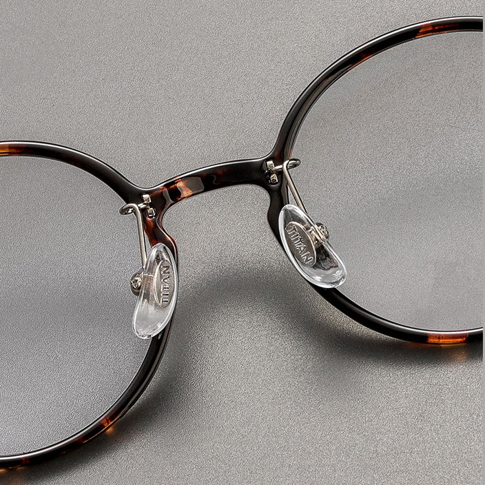 Eterlens 時の円環コレクション｜9.2g セミチタンキーホールブリッジデザイン | レトロで高級感のあるメガネ - 商品画像 7/14 (Round RxReady)