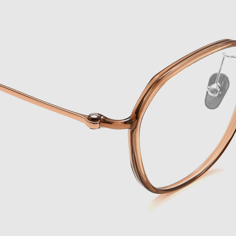 Eterlens｜超軽量エアチタンの小さめフレーム｜度付き対応｜レトロ風メガネ-Eterlens