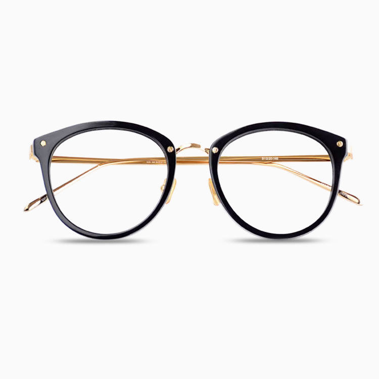 Eterlens | メタルブリッジ TR90ラウンドフレーム | ブルーライトカット | レトロ風老眼鏡-Eterlens