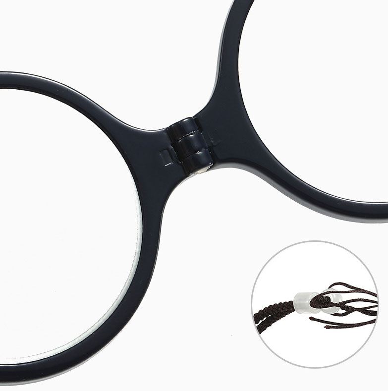【磁石でカチッと・首掛けタイプ】 ETERLENS マグネット式リーディンググラス | 首掛けタイプ老眼鏡 | 紛失防止・置き忘れなし | 長さ調節可能 - 商品画像 6/11 (Round FoldLite)