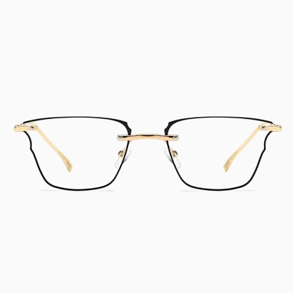 Eterlens｜リムレスチタン製不規則老眼鏡｜ブルーライトカット｜ミニマルビジネス