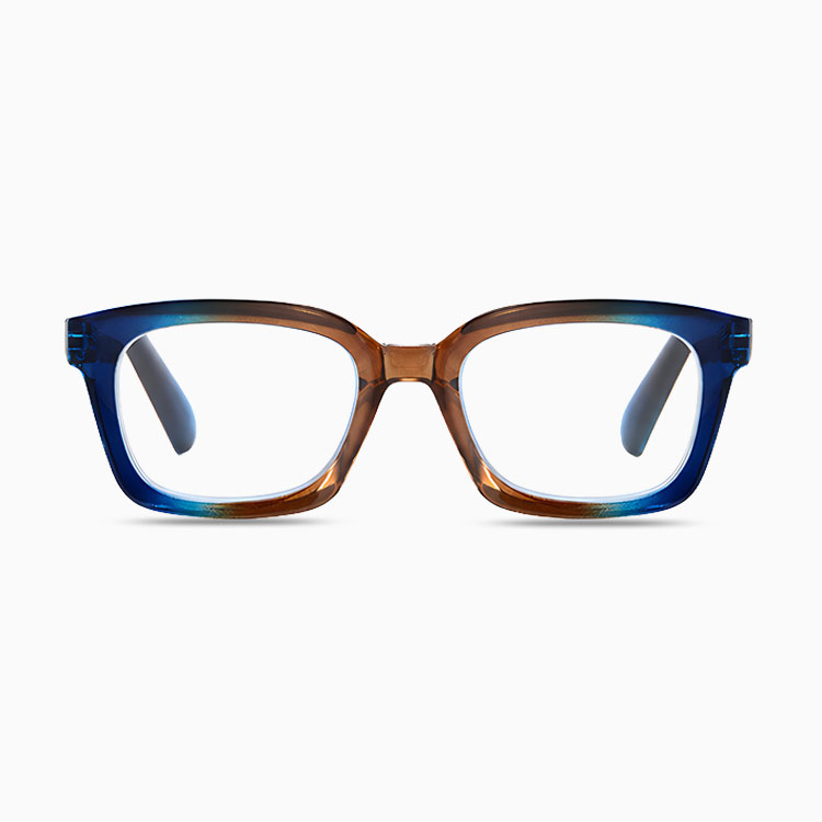 Eterlens｜レオパード柄×ブルーライトカット ウェリントン型老眼鏡│ビッグフレームで小顔効果抜群｜スマホ・パソコン・タブレット使用時に｜度数0.00～+4.00・ユニセックス リーディンググラス