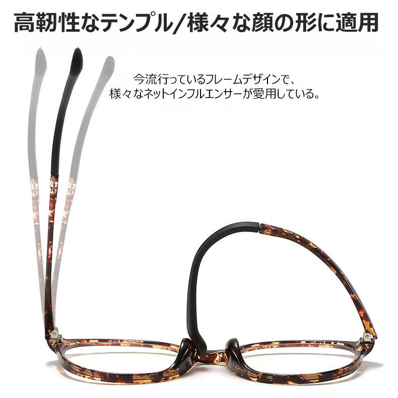 Eterlens ラウンドフレームブルーライトカット老眼鏡-Eterlens