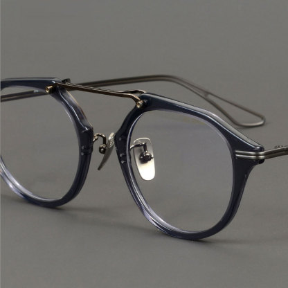 Eterlens｜華奢でレトロな六角形メガネ｜匠の技が光る一本 │オーダーメイド