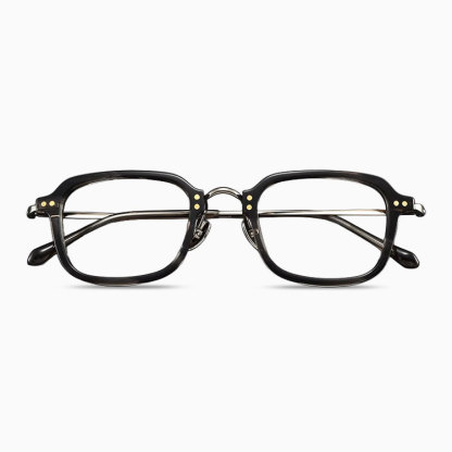 Eterlens｜日系デザイナーによるレトロ風メガネ｜高級なアセテートチタン製小さめスクエアフレーム