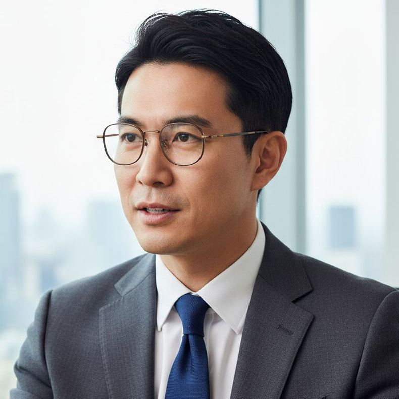 Eterlens|丸みを帯びたスクエア型チタンメガネ|デザイナーズモデル|オーダーメイド