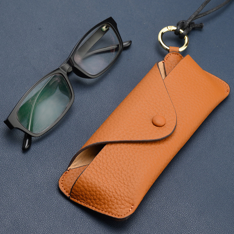 Eterlens ストラップ付き本革メガネケース-Eterlens