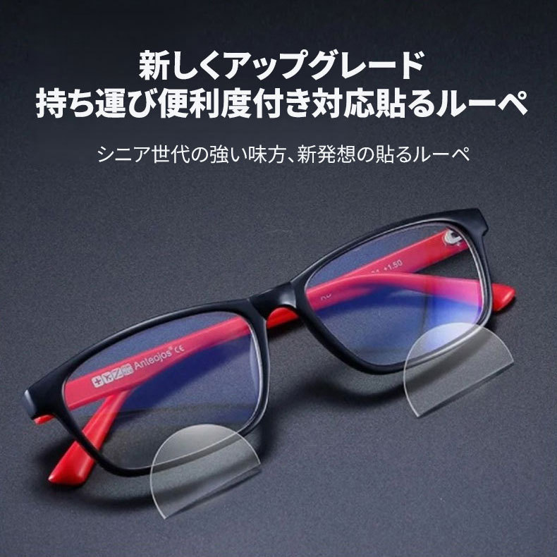 Eterlens │液体シリコン製貼るルーペ│近視メガネにも貼り付けOK