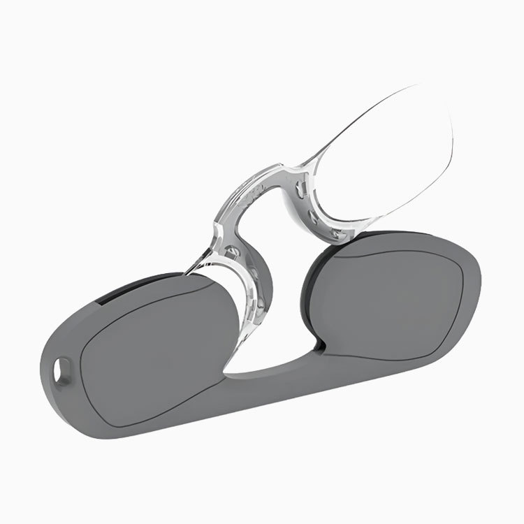 【財布に収まる・テンプルなし】Eterlens KL   ノーズクリップリーディンググラス｜超軽量シリコン素材｜持ち運び便利｜ユニセックス