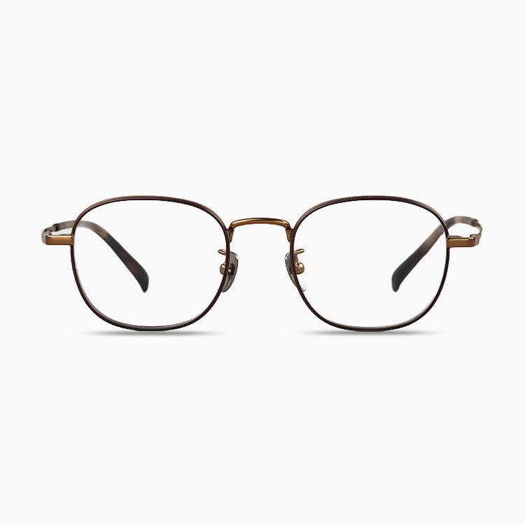Eterlens|丸みを帯びたスクエア型チタンメガネ|デザイナーズモデル|オーダーメイド