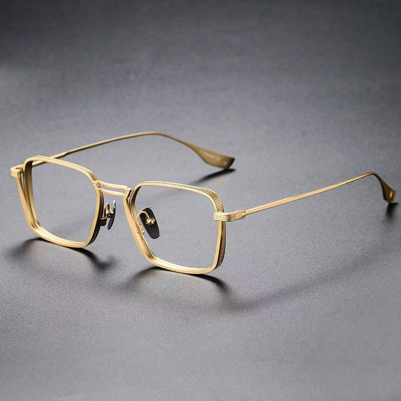 【調光・ブルーライトカット】Eterlens 老眼鏡 おしゃれ  かっこいい メンズ| 超軽量メタル UVカット 1本3役 | レトロ スクエア型 運転用サングラス - 商品画像 14/18 (Round Photo)