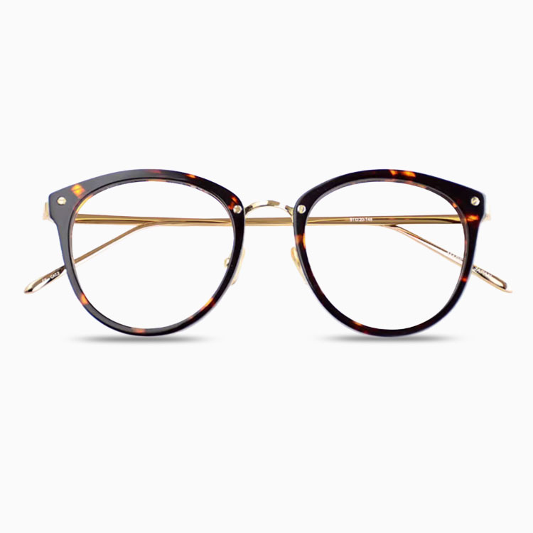 Eterlens | メタルブリッジ TR90ラウンドフレーム | ブルーライトカット | レトロ風老眼鏡-Eterlens