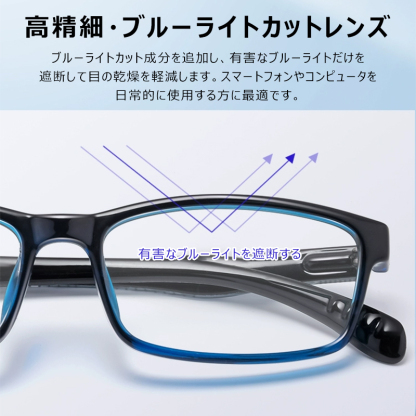 Eterlens ファッショントレンドブルーライトカット老眼鏡-Eterlens